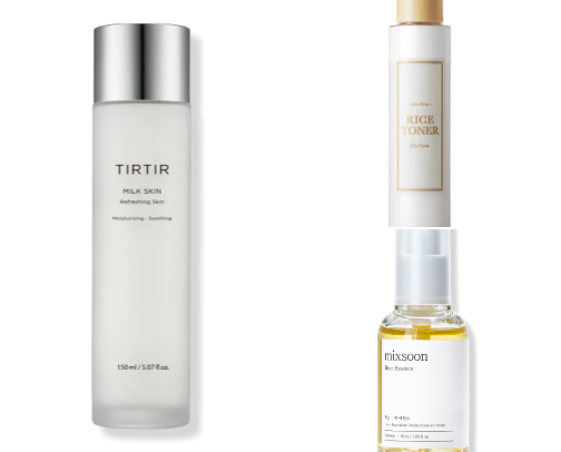 K- BEAUTY SKINCARE HOLY GRAILS FOR HYDRATED AND GLOWY SKIN UNDER $25 MUST HAVE! cover photo collage