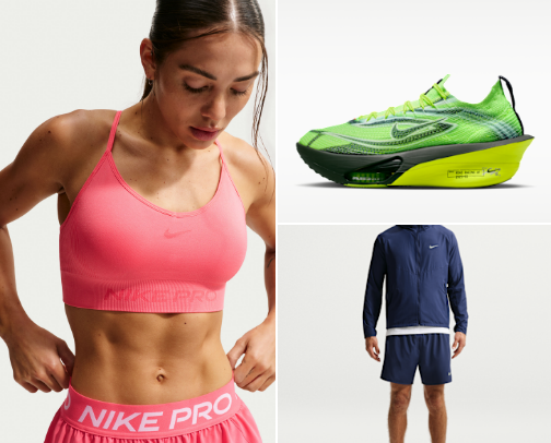New nike collection for run(Woman and Man)>>> cover photo collage
