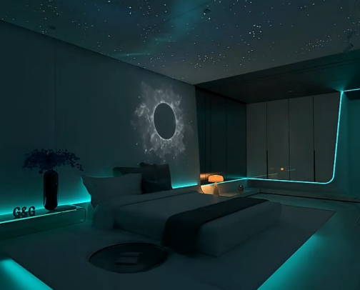 My Dream Galaxy Bedroom Setup 🌌✨ cover photo collage