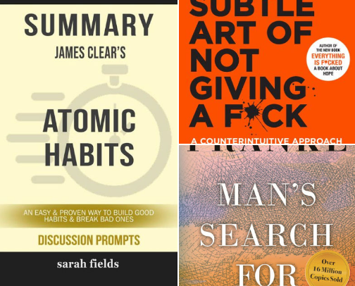 Top 15 Self Help Books cover photo collage