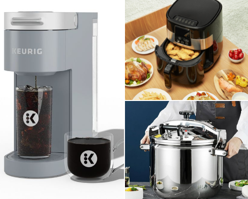 Kitchen must haves appliances cover photo collage