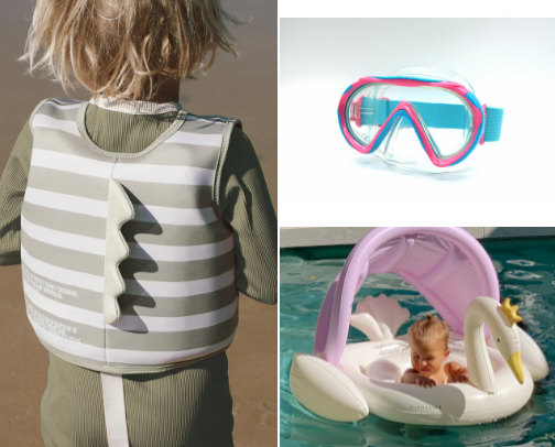 Kids Summer Pool Essentials cover photo collage