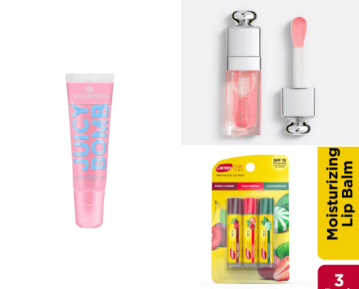 Best products for lips cover photo collage