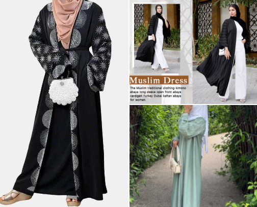 Abayas for Elegant Modest Style cover photo collage