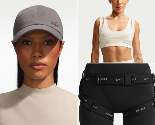 Nike x SKIMS cover photo collage