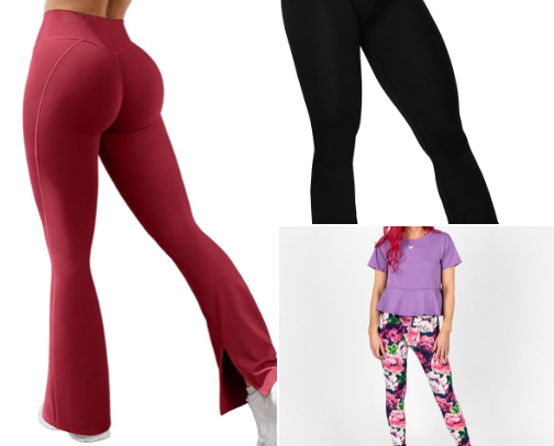 Workout pants/ socks cover photo collage