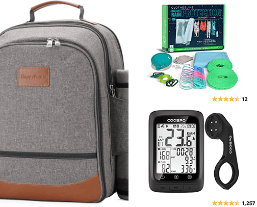 Camping, Biking and Picnicing cover photo collage