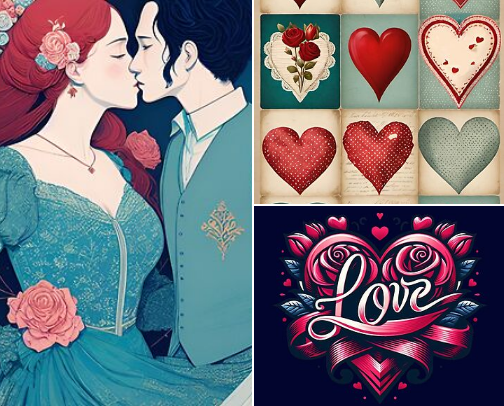 Shop Valentines for your loved ones cover photo collage