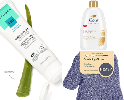 Personal hygiene stuff cover photo collage