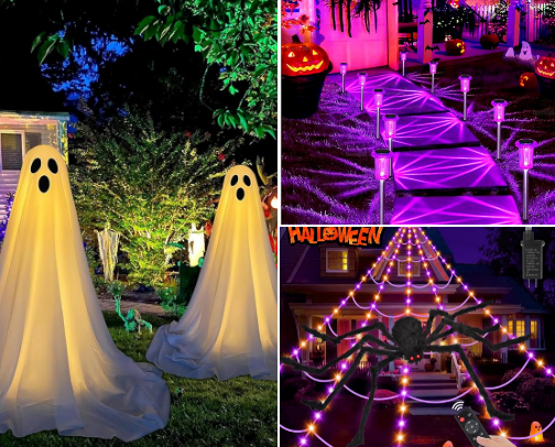 Halloween Outdoor Decorations cover photo collage