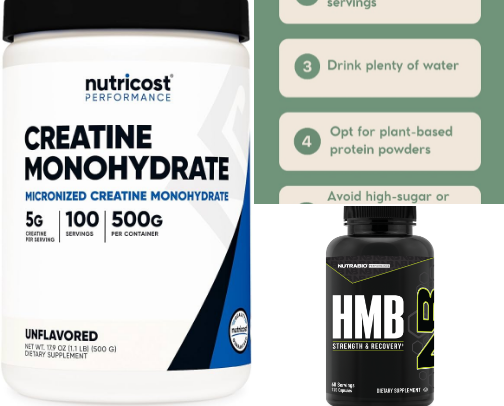 Top Supplements for Muscle Building (Backed by Research & Experts) cover photo collage
