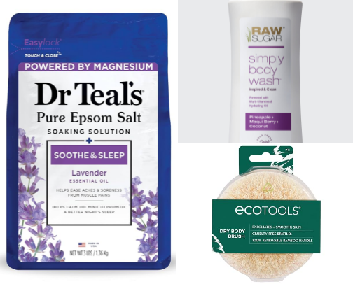 Shower and Bath Products cover photo collage