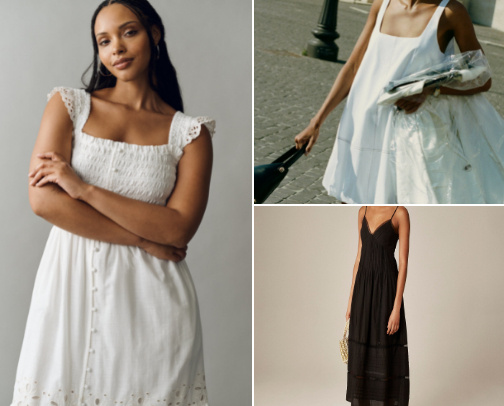 White Summer Dresses I’d Actually Choose: Breezy, Pretty, and Not Too Precious cover photo collage