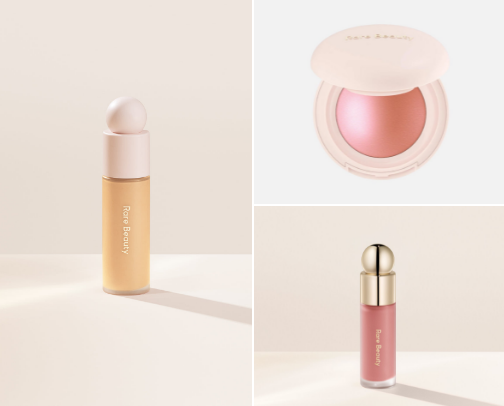 Rare Beauty top products🪄 cover photo collage