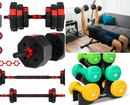 Gym equipment cover photo collage