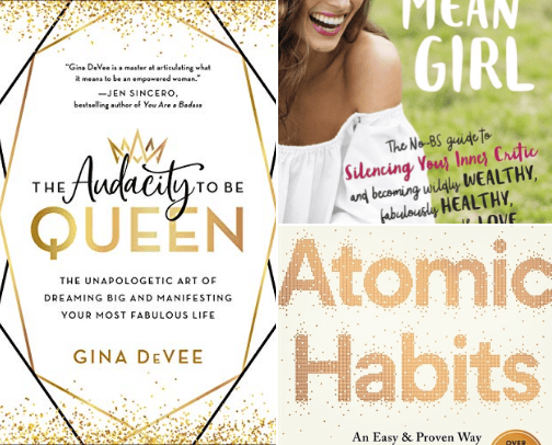 Books I love for personal growth cover photo collage