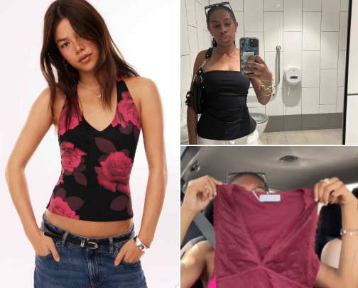 Shopping cover photo collage