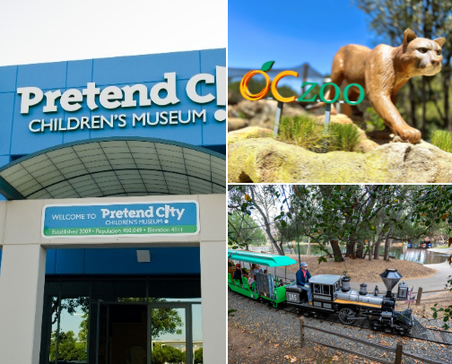 Must visit places in Southern Orange County if you have toddlers! cover photo collage
