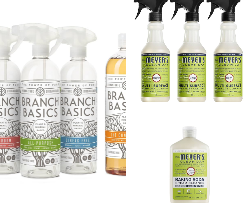 NATURAL cleaning products cover photo collage