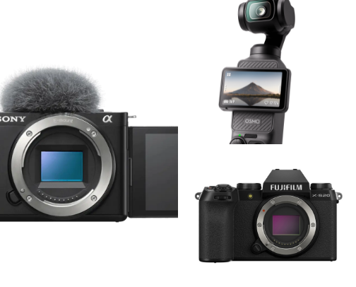 The Content Creator’s Blueprint: 15 Cameras to Level Up Your Game cover photo collage