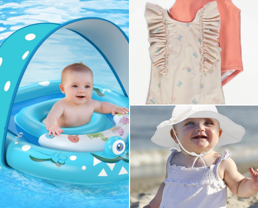 Baby essentials for travelling cover photo collage