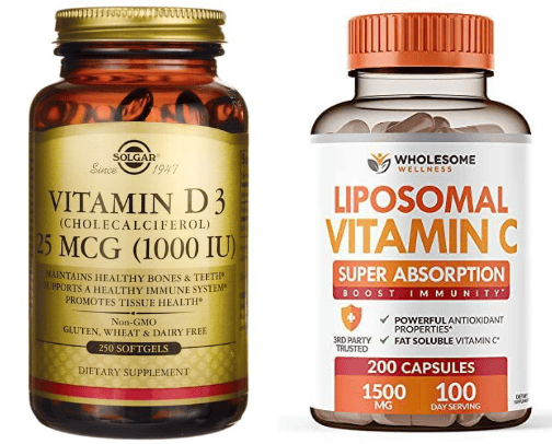 Vitamins & supplements cover photo collage