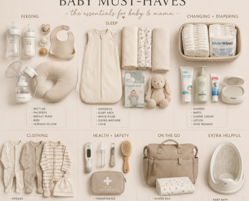 Baby & Newborn Essentials I Actually Use as a Mom cover photo collage