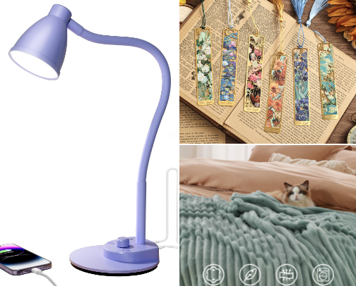 Cozy Reading Must-Haves 📚💟 cover photo collage
