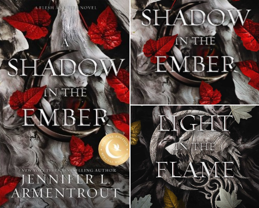 Read Online - A Shadow in the Ember: Flesh and Fire, Book 1 fan reading guide cover photo collage