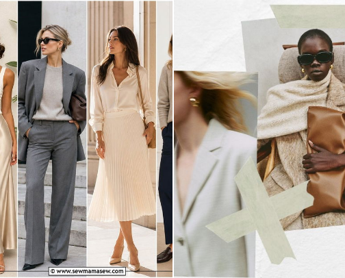 Quiet luxury cover photo collage