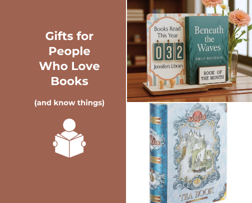Gifts for People Who Love Books (and Know Things) cover photo collage