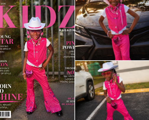 Mini Fashion Icon 💕 Pink Cowgirl Outfit for Girls (Birthday + Photoshoot Look) cover photo collage