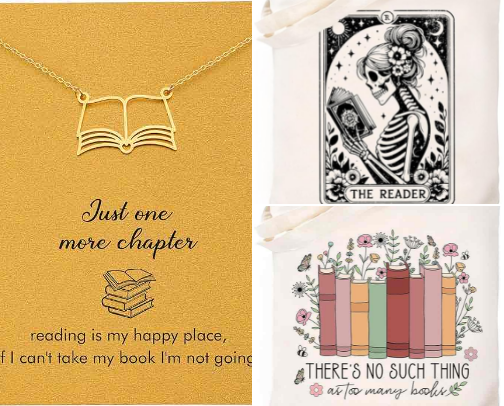 Accessories and Trinkets for Every Book Lover cover photo collage
