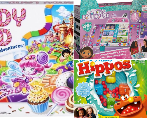 Card and Board games for young kids cover photo collage