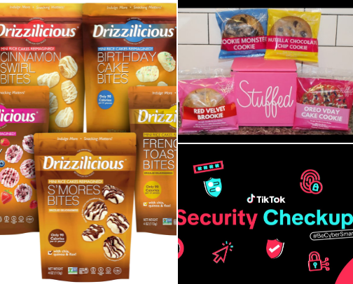 Snacks and treats cover photo collage