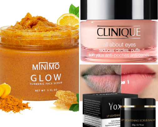 Skincare and body care cover photo collage