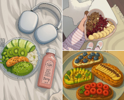 Healthy hits only cover photo collage