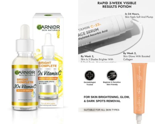 Say Goodbye to Dull Skin: This Vitamin C Serum Works Instantly! cover photo collage