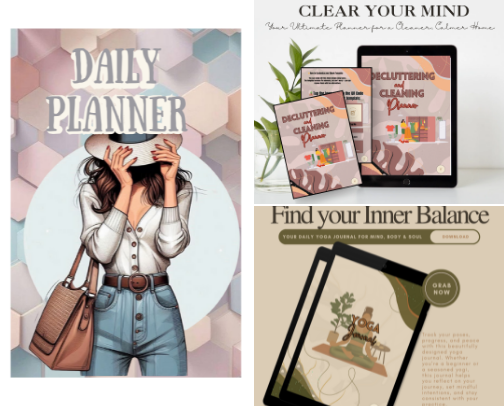 DIGITAL PLANNERS cover photo collage