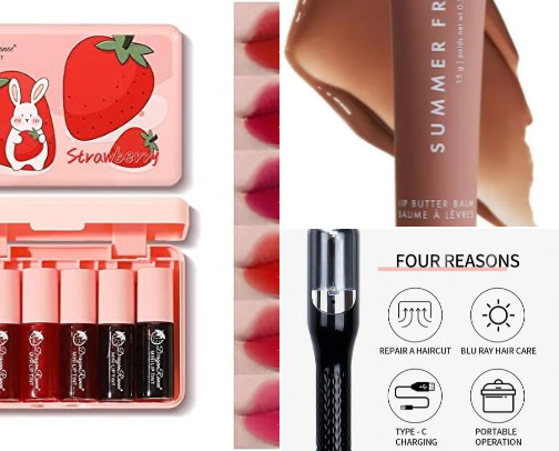Makeup and hair cover photo collage