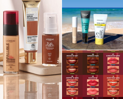 Beauty on a Budget for luxury makeup without the price tag! cover photo collage