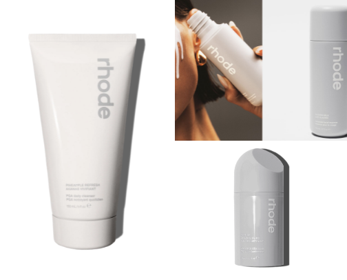 Rhode Skincare cover photo collage
