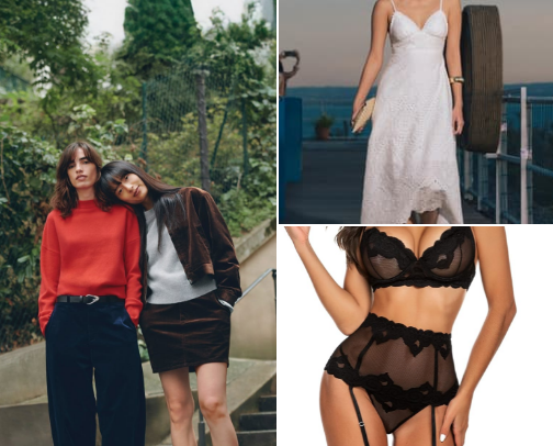 Women's apparel cover photo collage