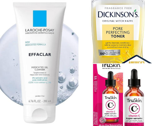 Skin Care essentials for oily skin! cover photo collage