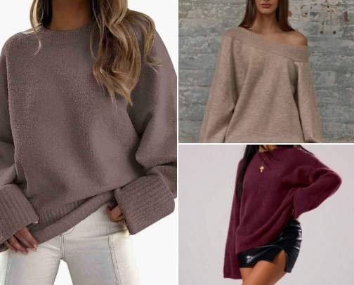 Sweaters for the weather! cover photo collage