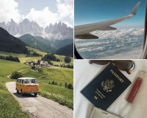 how we get PAID to travel!! π°βοΈ cover photo collage