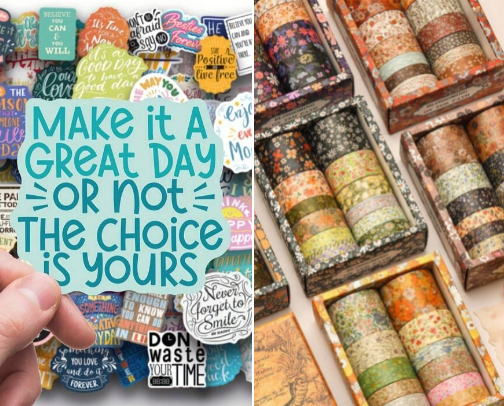 Journal Decorating Ideas and Accessories cover photo collage