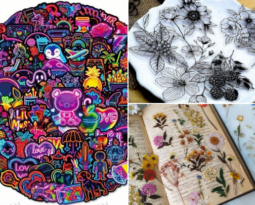 Journal Decorating Ideas and Accessories cover photo collage