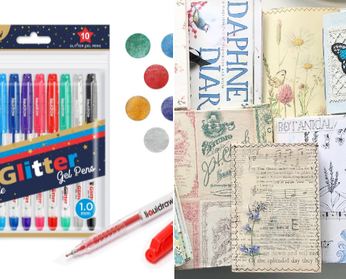 Journal Decorating Ideas and Accessories cover photo collage