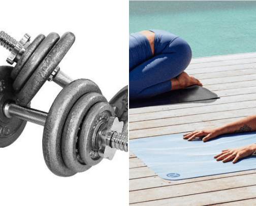 Home workout equipment - all you need cover photo collage